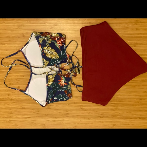 Zaful two piece high waisted bikini - Picture 3 of 4